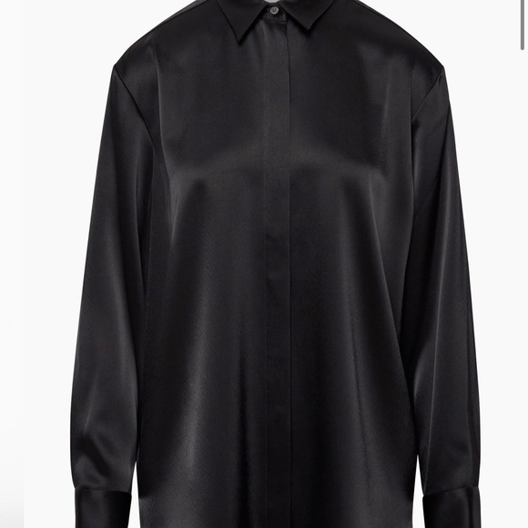 Aritzia Babaton Sable Shirt - Matte Pearl - Picture 4 of 5